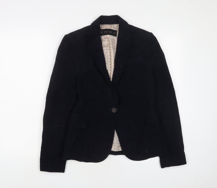 Zara Womens Blue Jacket Blazer Size XS