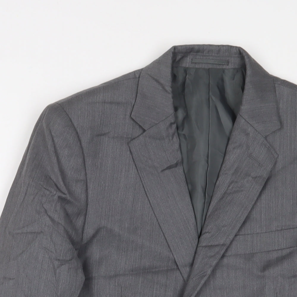 G2000 Mens Grey Wool Jacket Suit Jacket Size 36 Regular