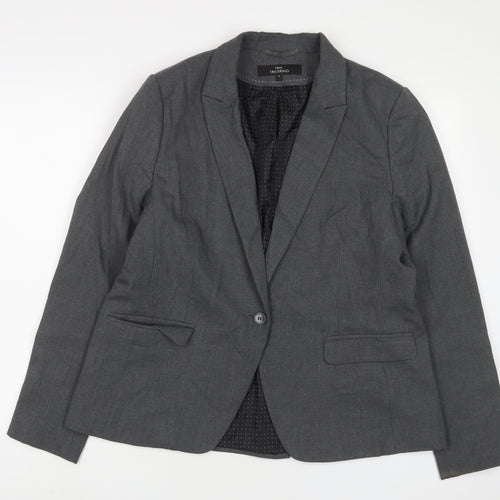 NEXT Womens Grey Jacket Blazer Size 16 Button