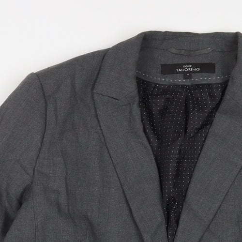 NEXT Womens Grey Jacket Blazer Size 16 Button