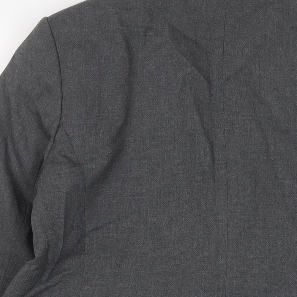 NEXT Womens Grey Jacket Blazer Size 16 Button