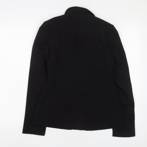 Topshop Womens Black Jacket Blazer Size 10 Button