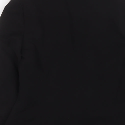 Topshop Womens Black Jacket Blazer Size 10 Button