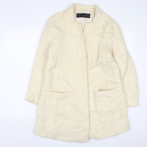 Zara Womens Beige Jacket Size L Button