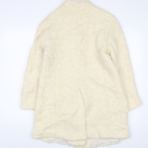 Zara Womens Beige Jacket Size L Button