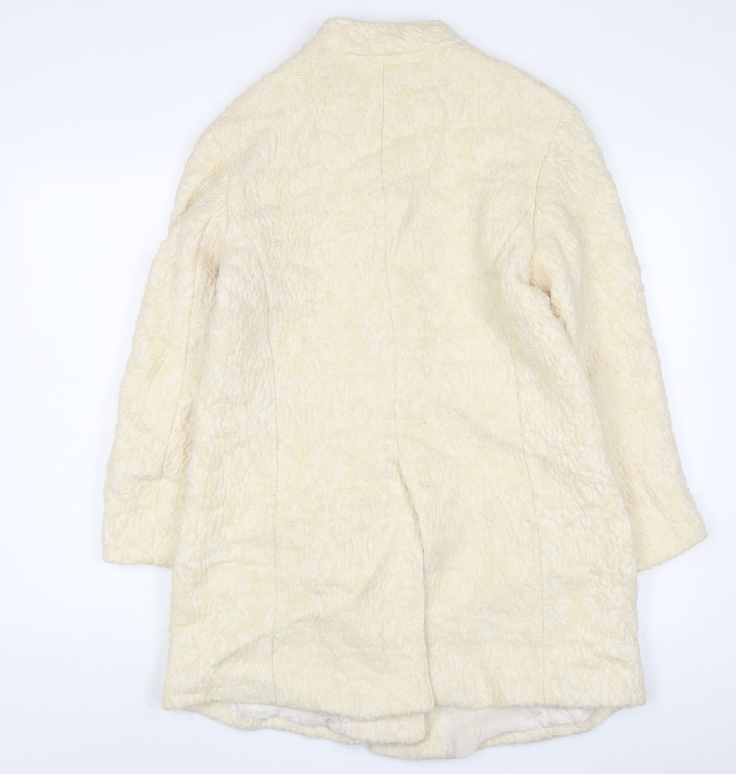Zara Womens Beige Jacket Size L Button