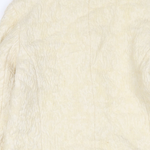 Zara Womens Beige Jacket Size L Button