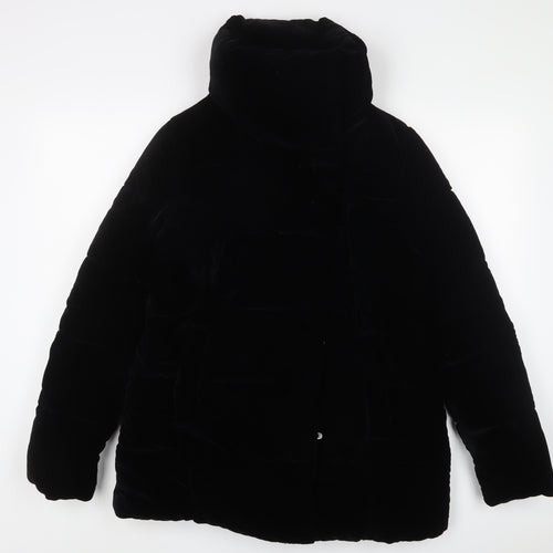 NEXT Womens Black Jacket Coat Size 12 Zip