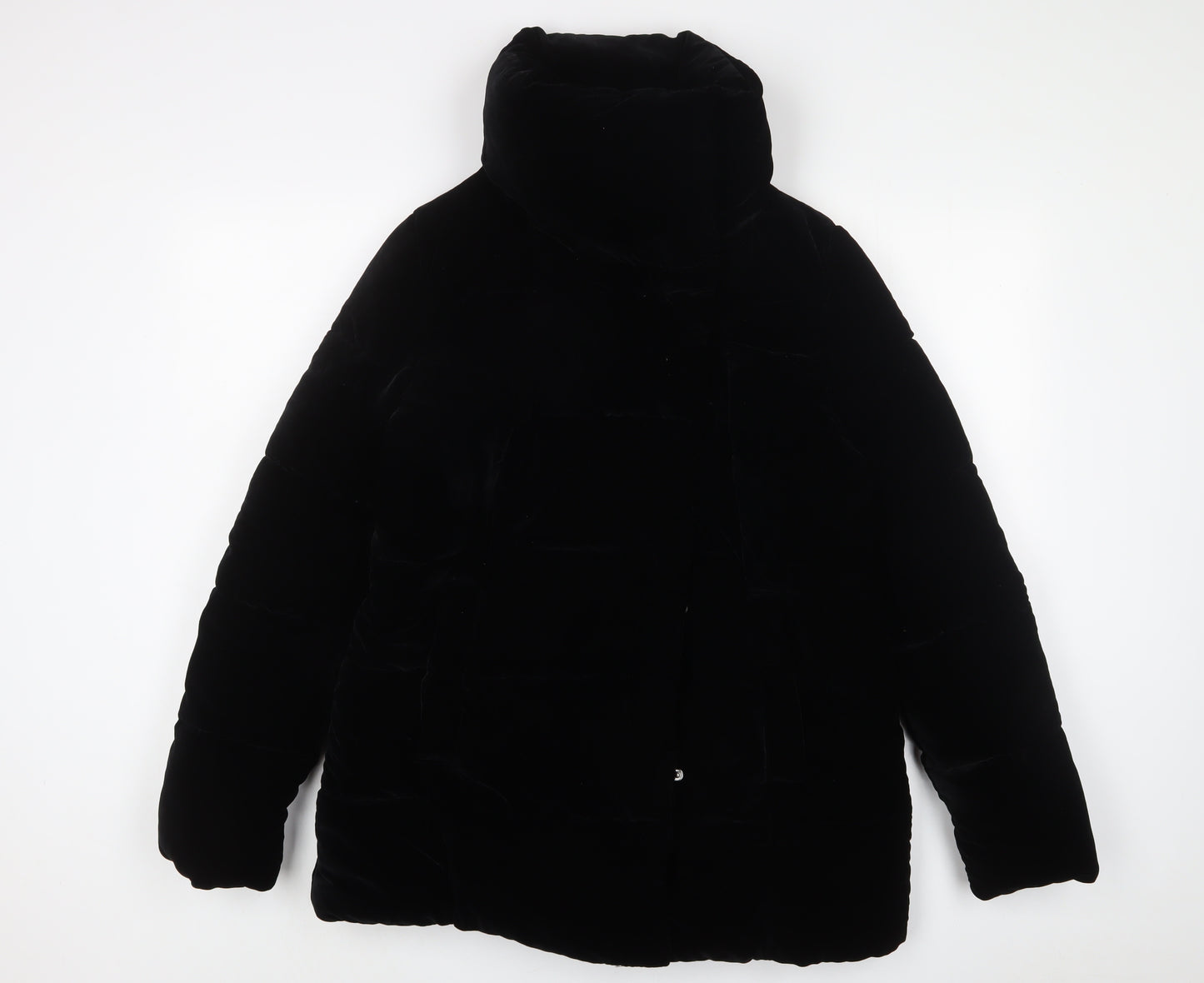 NEXT Womens Black Jacket Coat Size 12 Zip