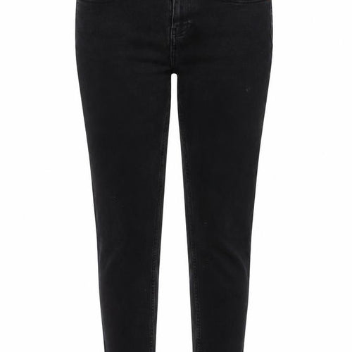 NEXT Womens Black Cotton Skinny Jeans Size 10 L29 in Regular Zip