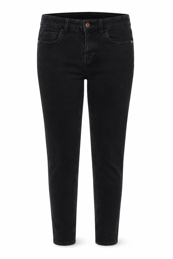 NEXT Womens Black Cotton Skinny Jeans Size 10 L29 in Regular Zip