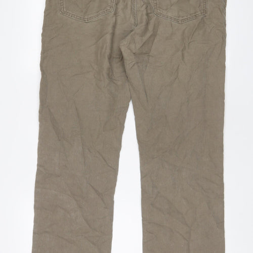 Gap Mens Beige Cotton Straight Jeans Size 36 in L32 in Regular Zip