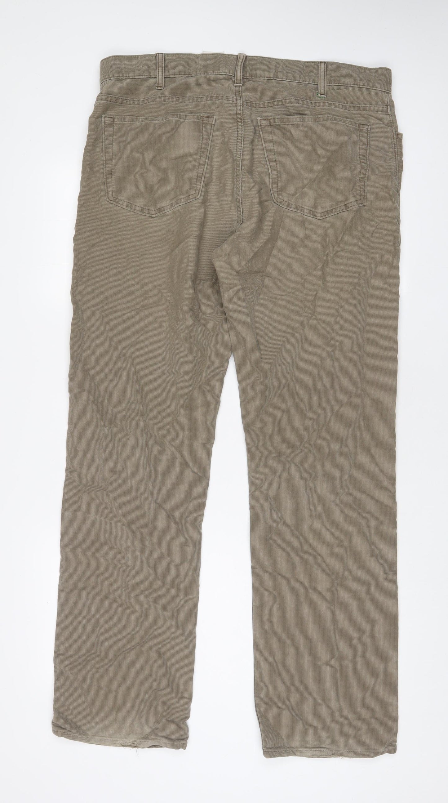 Gap Mens Beige Cotton Straight Jeans Size 36 in L32 in Regular Zip