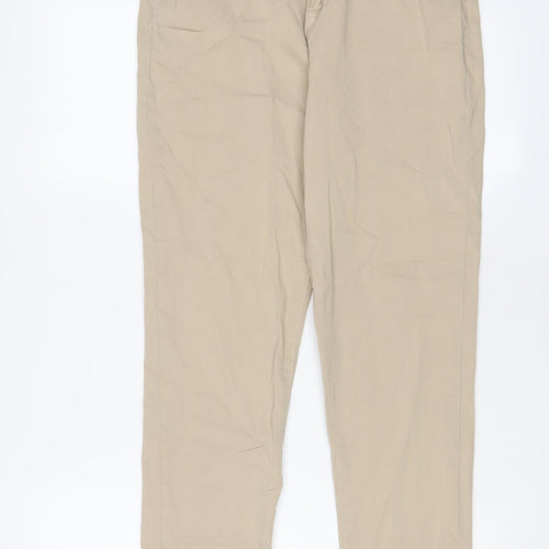 Denim & Co. Womens Beige Cotton Skinny Jeans Size 8 L30 in Regular Zip