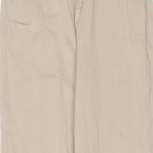 Denim & Co. Womens Beige Cotton Skinny Jeans Size 8 L30 in Regular Zip