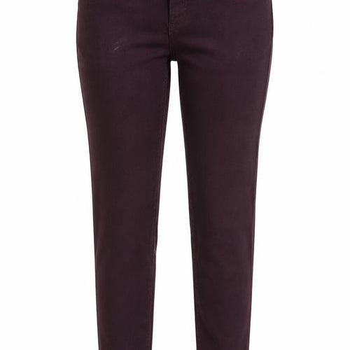 F&F Womens Purple Animal Print Cotton Skinny Jeans Size 12 L29 in Regular Zip
