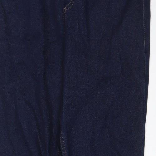 Marks and Spencer Womens Blue Cotton Jegging Jeans Size 14 L28 in Regular