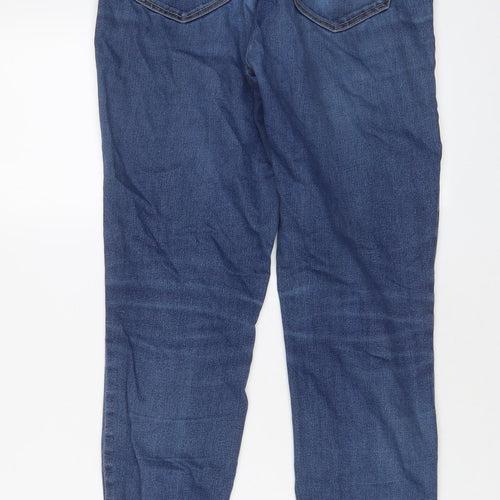 Zara Womens Blue Cotton Skinny Jeans Size 10 L28 in Regular Zip