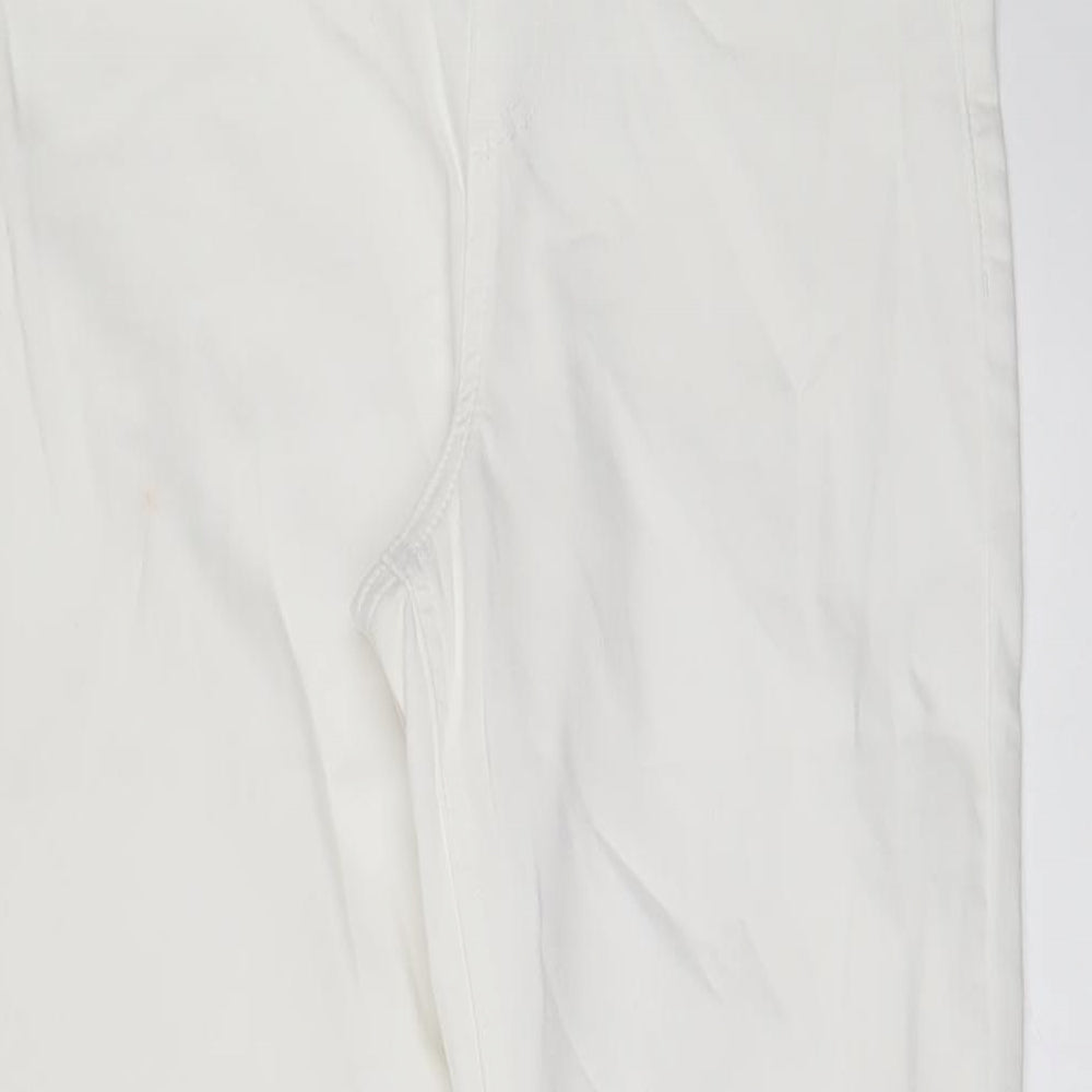 Marks and Spencer Womens White Cotton Jegging Jeans Size 10 L26 in Regular