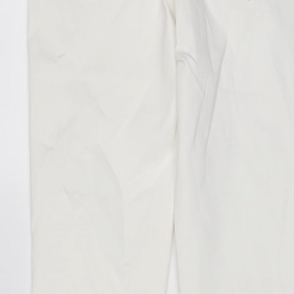 Marks and Spencer Womens White Cotton Jegging Jeans Size 10 L26 in Regular