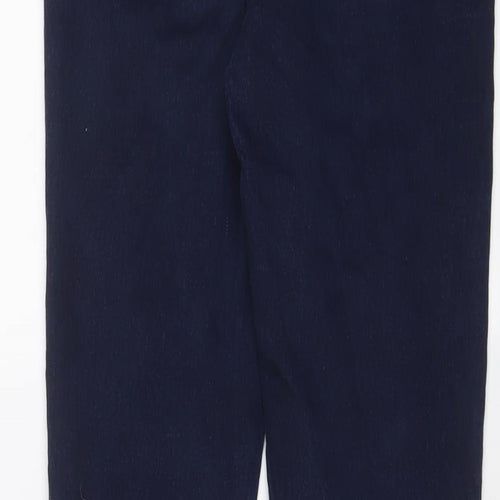 Marks and Spencer Womens Blue Cotton Skinny Jeans Size 10 L27 in Regular Zip