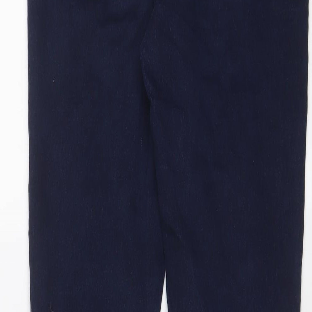 Marks and Spencer Womens Blue Cotton Skinny Jeans Size 10 L27 in Regular Zip