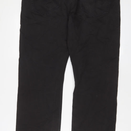 Levi's Mens Brown Cotton Straight Jeans Size 38 in L30 in Regular Zip