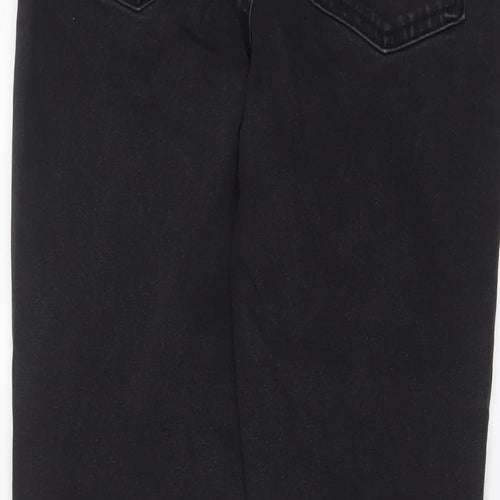 Denim & Co. Womens Grey Cotton Skinny Jeans Size 14 L28 in Regular Zip