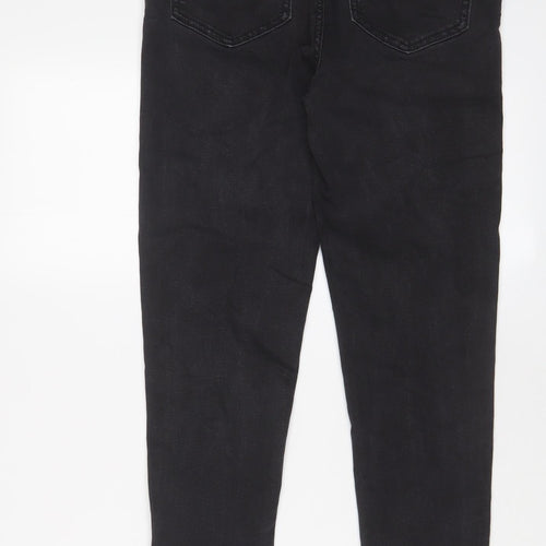 NEXT Womens Grey Cotton Skinny Jeans Size 10 L27 in Regular Zip