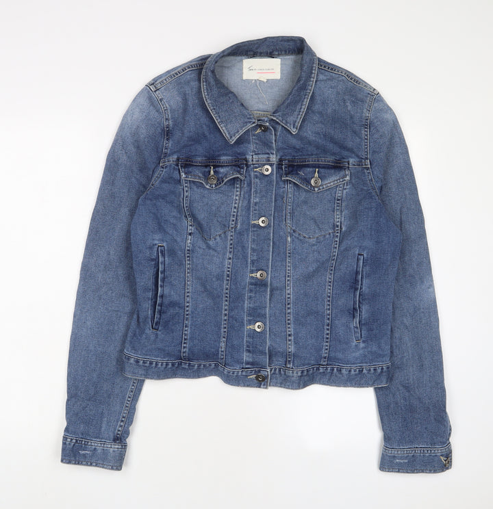 Vince Camuto Womens Blue Jacket Size XL Button
