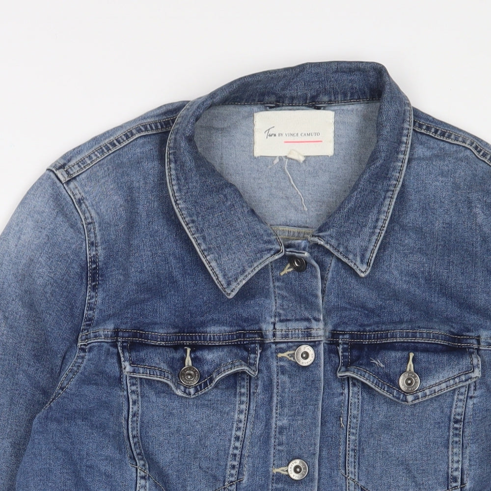 Vince Camuto Womens Blue Jacket Size XL Button