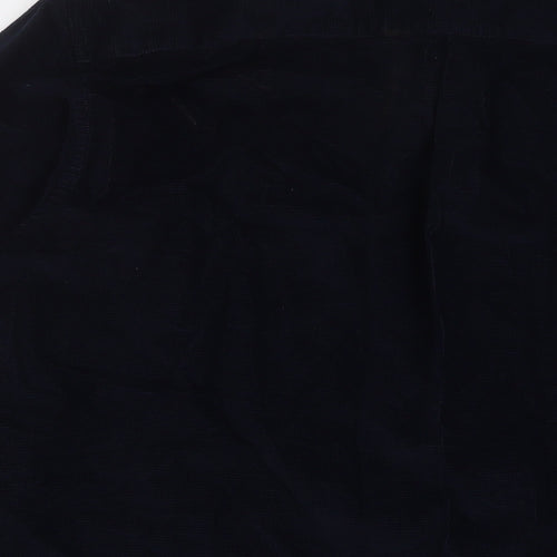 Marks and Spencer Mens Blue Cotton Button-Up Size 2XL Collared Button