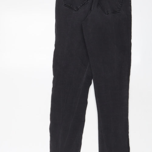 Denim & Co. Womens Grey Cotton Skinny Jeans Size 8 L29 in Regular Zip