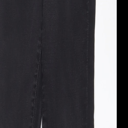 Denim & Co. Womens Grey Cotton Skinny Jeans Size 8 L29 in Regular Zip