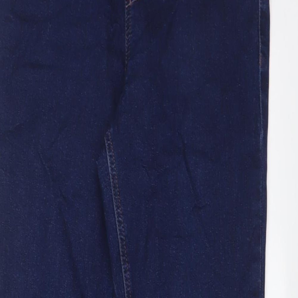 Marks and Spencer Womens Blue Cotton Jegging Jeans Size 10 L26 in Regular
