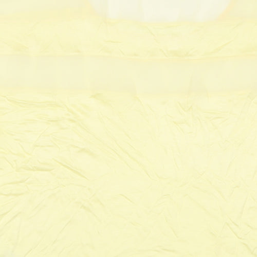 Betty & Co Womens Yellow Viscose Basic T-Shirt Size M Crew Neck