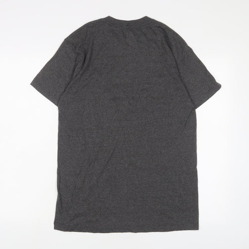 Team Apparel Mens Red Cotton T-Shirt Size M Crew Neck