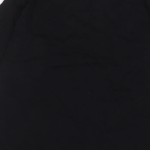 Fairwear Womens Black Cotton Basic T-Shirt Size L Crew Neck - Embroidered