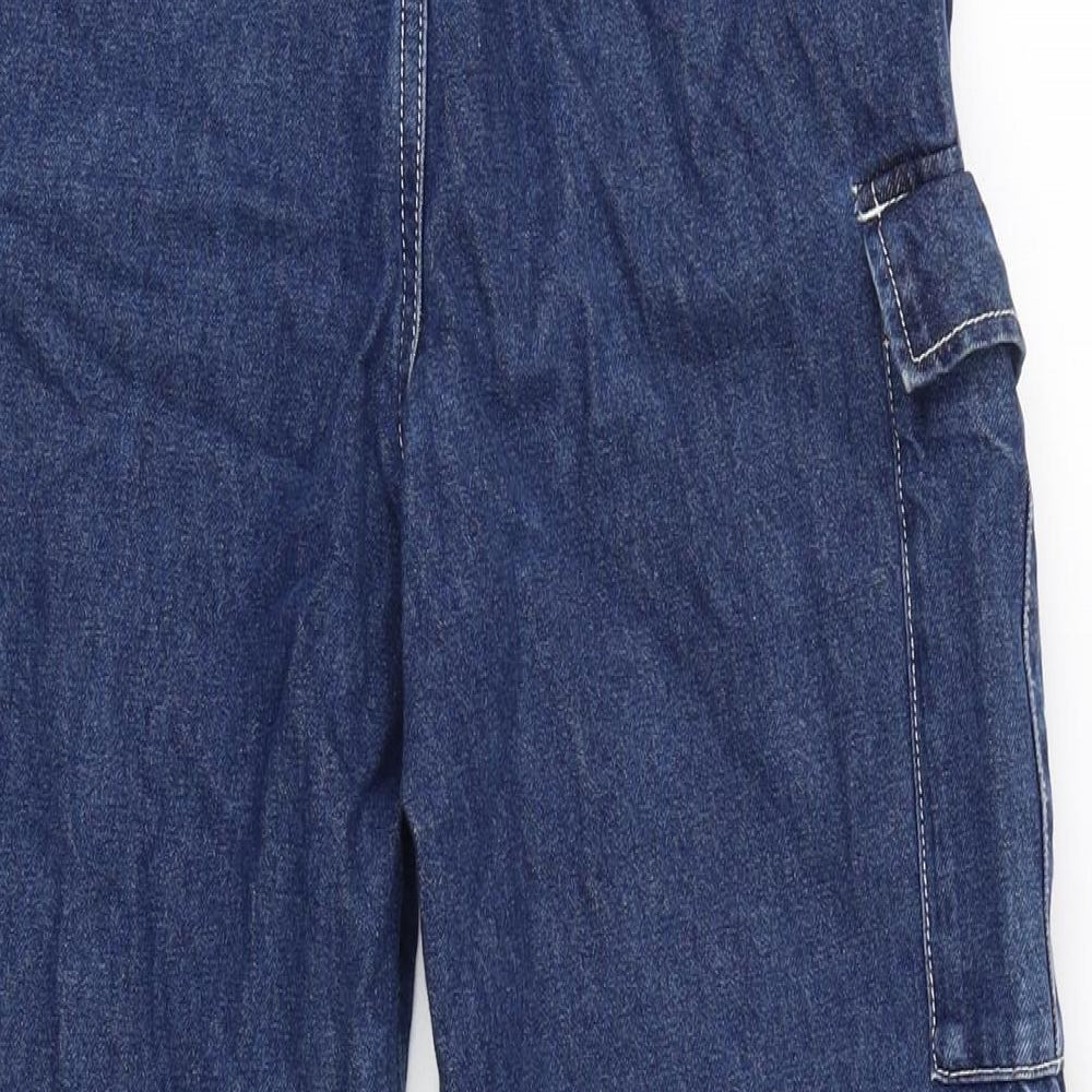 PEACEBIRD Mens Blue Cotton Tapered Jeans Size 26 in L26 in Regular Zip