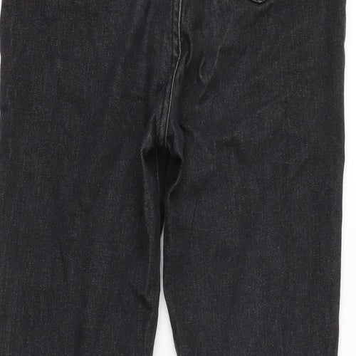 JEANS Womens Blue Cotton Blend Flared Jeans Size 26 in L29 in Regular Zip - Raw Hem