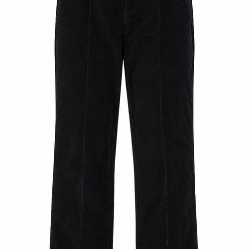 Marks and Spencer Womens Black Cotton Trousers Size 8 L21.5 in Regular Zip