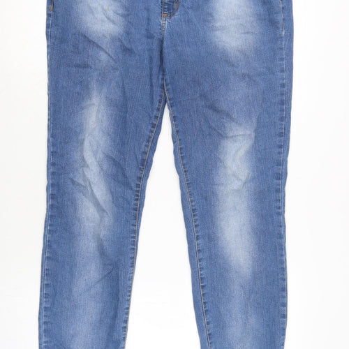 Hering Jeans Womens Blue Cotton Blend Straight Jeans Size 32 in L29 in Regular Zip
