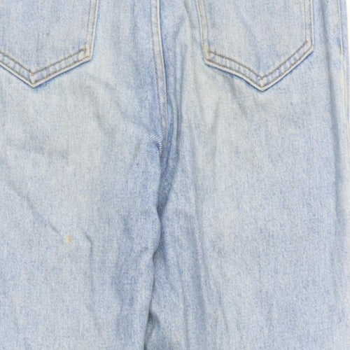 Fade Out Mens Blue Cotton Straight Jeans Size 30 in L25 in Regular Zip - Raw Hem