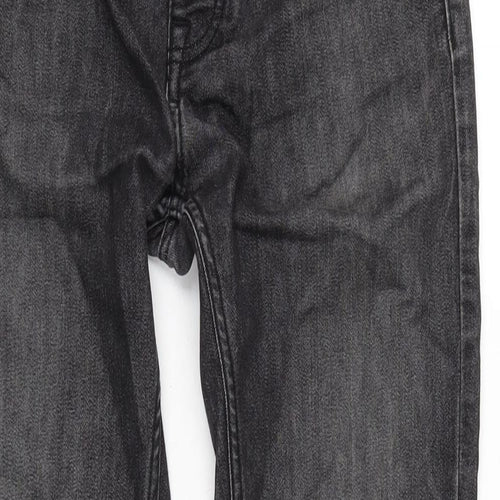 Denim & Co. Mens Grey Cotton Blend Skinny Jeans Size 32 in L32 in Regular Button