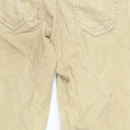 Bob & paul Mens Beige Cotton Trousers Size 32 in L31 in Regular Zip