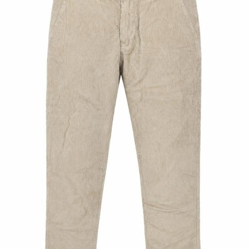 The Stronghold Mens Beige Cotton Trousers Size 34 in L28 in Regular Zip