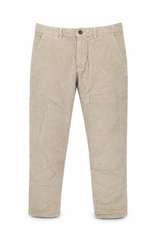 The Stronghold Mens Beige Cotton Trousers Size 34 in L28 in Regular Zip