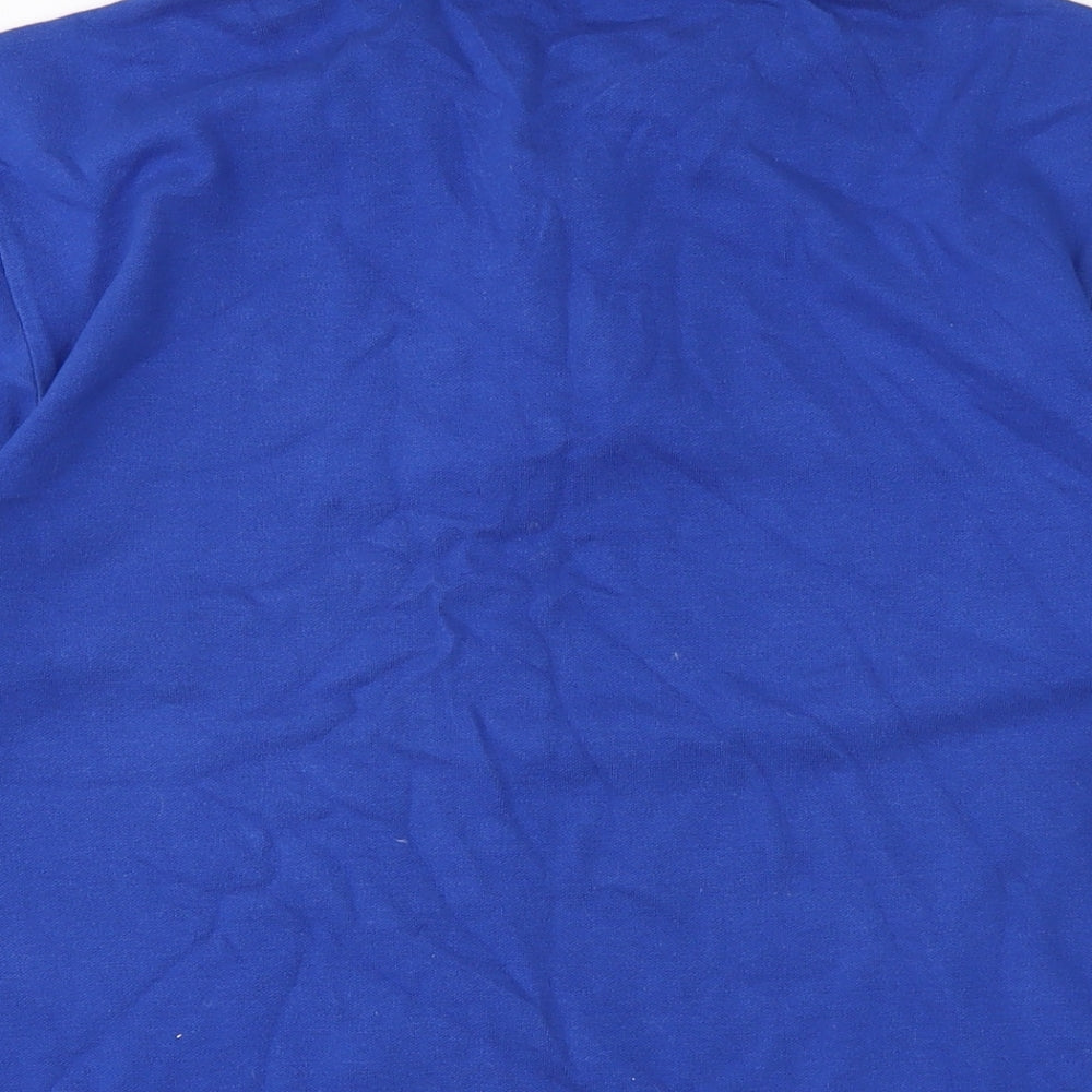Polo Mens Blue Cotton T-Shirt Size L Collared