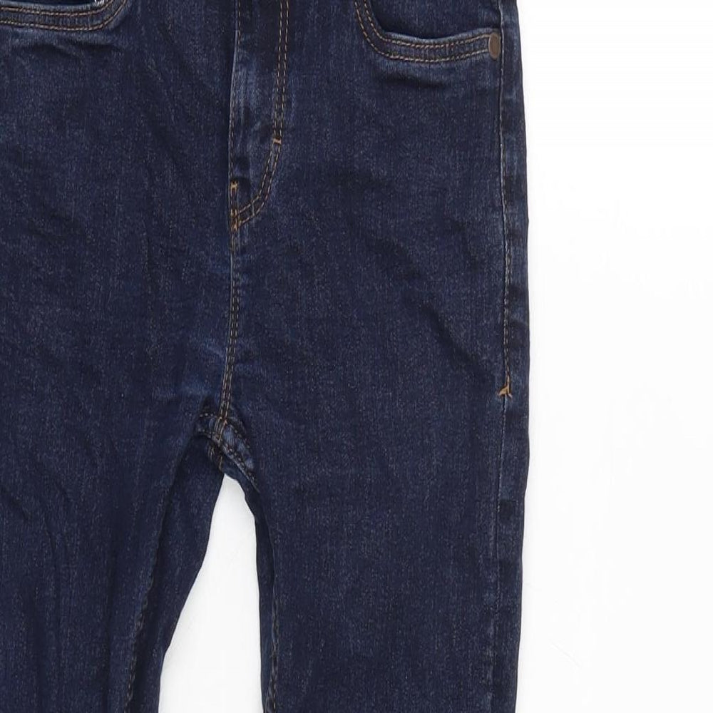 NEXT Boys Blue Cotton Skinny Jeans Size 8 Years L21 in Regular Zip