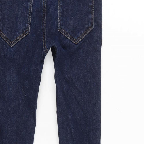 NEXT Boys Blue Cotton Skinny Jeans Size 8 Years L21 in Regular Zip